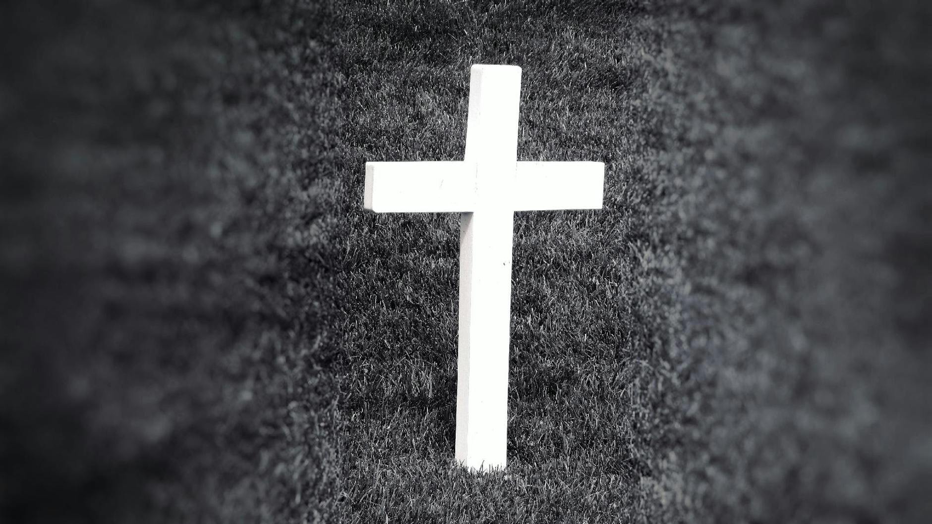 grayscale photography of cross