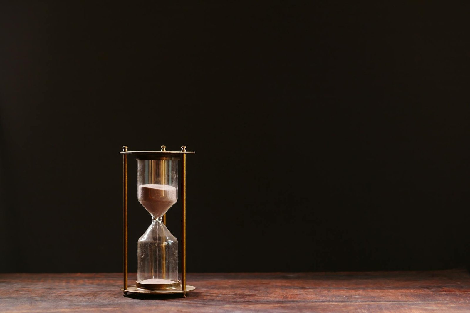 macro shot of an hourglass