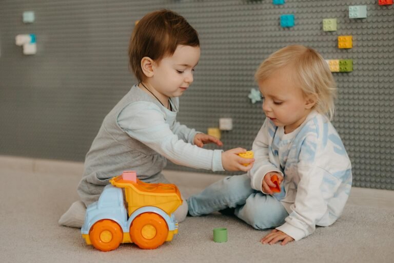 children playing with a toy