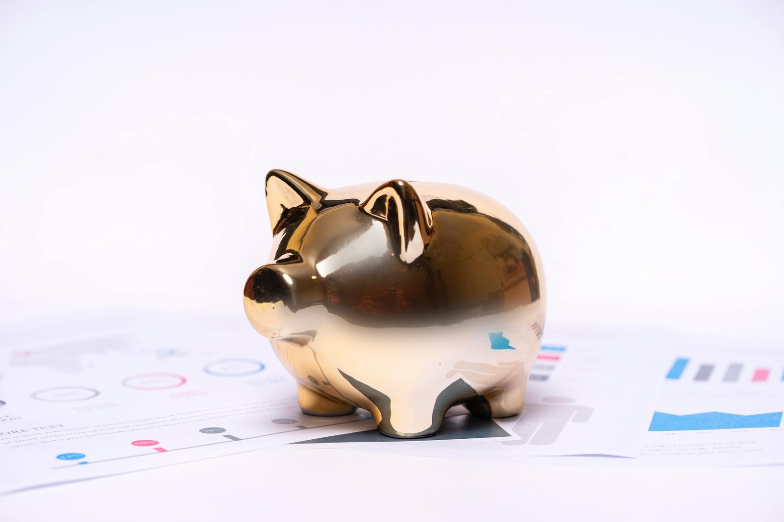 close up of decorated piggy bank