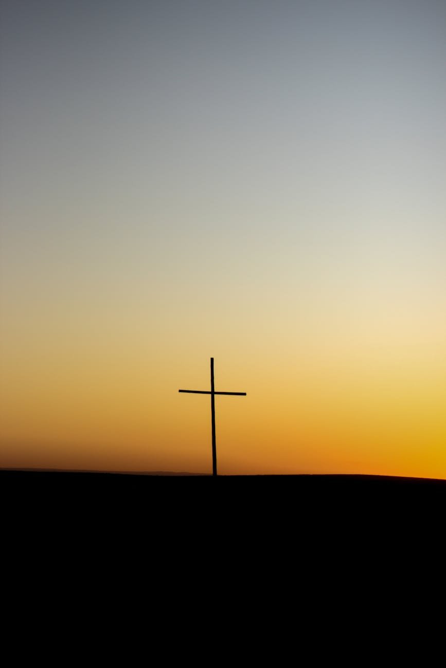 cross at dawn